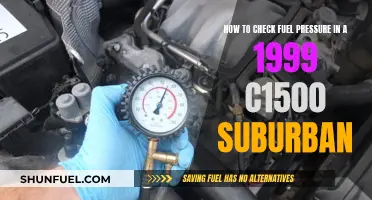 Checking Fuel Pressure: 1999 C1500 Suburban Guide