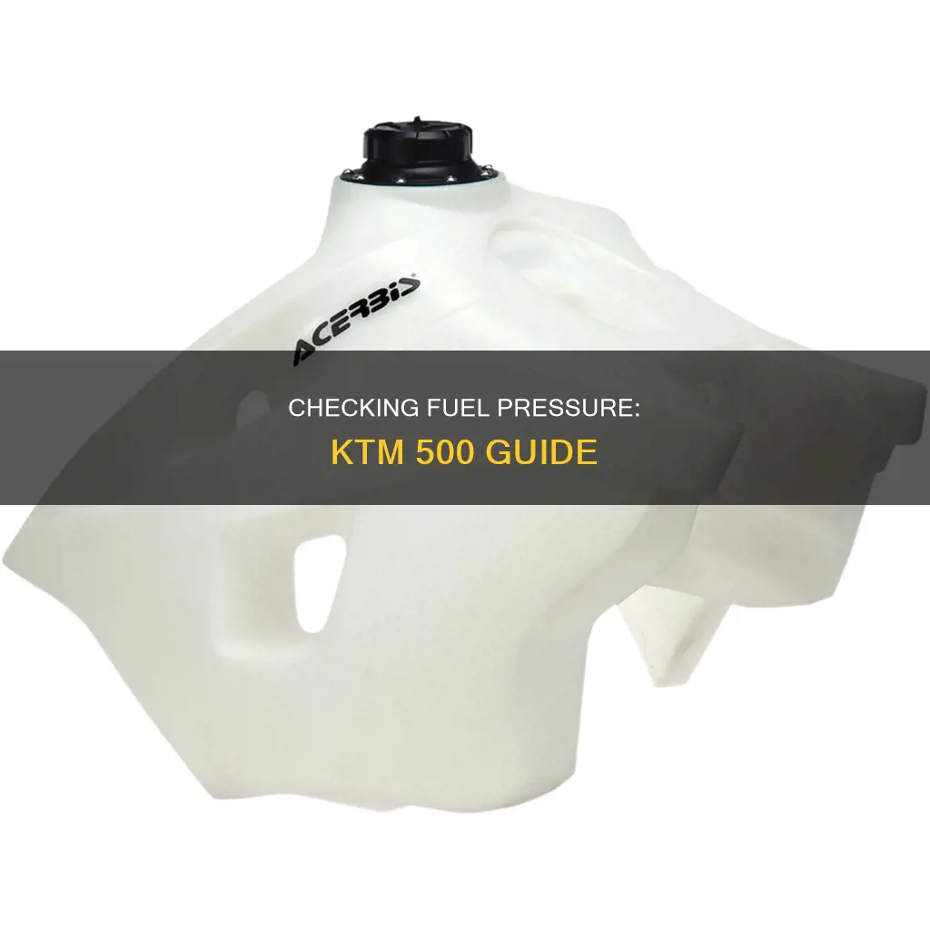 how to check fuel pressure ktm 500