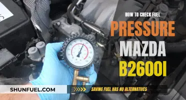 Checking Fuel Pressure in Mazda B2600i: A Step-by-Step Guide