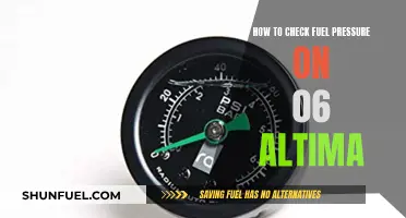 Checking Fuel Pressure: 06 Altima Guide