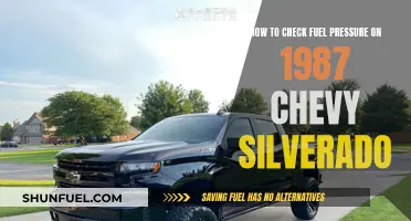 Checking Fuel Pressure: 1987 Chevy Silverado Guide