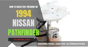 Checking Fuel Pressure: 1994 Nissan Pathfinder Guide