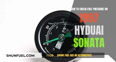 Checking Fuel Pressure: 1997 Hyundai Sonata Guide