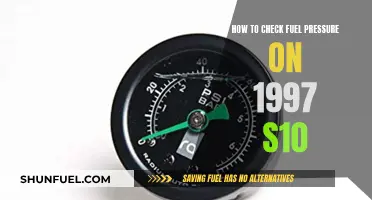 Checking Fuel Pressure: 1997 S10 Maintenance Guide