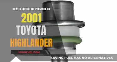 Checking Fuel Pressure: 2001 Toyota Highlander Guide