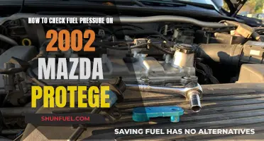 Checking Fuel Pressure: 2002 Mazda Protege Guide