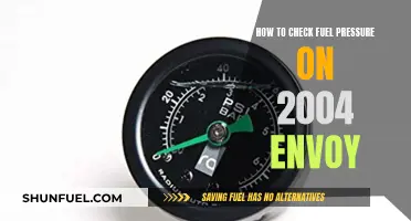 Checking Fuel Pressure: 2004 Envoy Guide