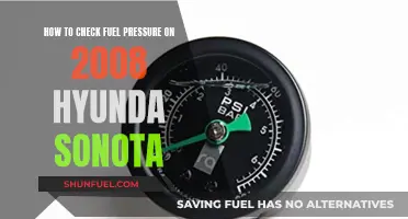 Checking Fuel Pressure: 2008 Hyundai Sonata Guide