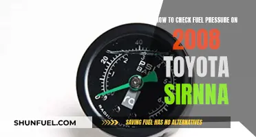 Checking Fuel Pressure: 2008 Toyota Sienna Guide