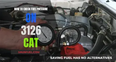 Checking Fuel Pressure: 3126 Cat Guide