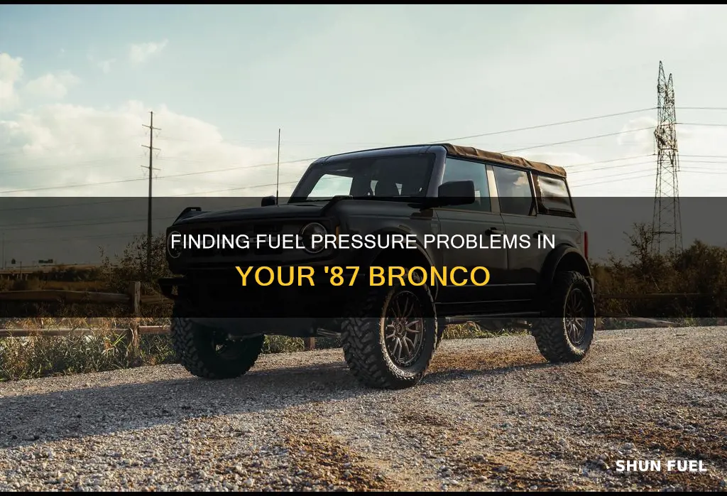 how to check fuel pressure on 87 ford bronco 2