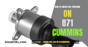 Checking Fuel Pressure: 871 Cummins Maintenance Guide