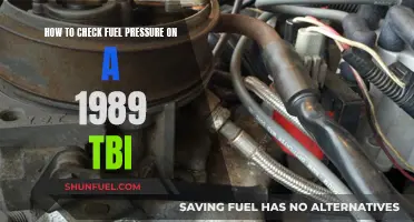 Checking Fuel Pressure on Your 1989 TBI: A Step-by-Step Guide