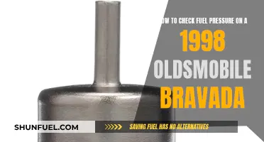 Fuel Pressure Check: 1998 Oldsmobile Bravada Guide