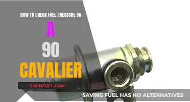 Checking Fuel Pressure: 90 Cavalier Maintenance Guide