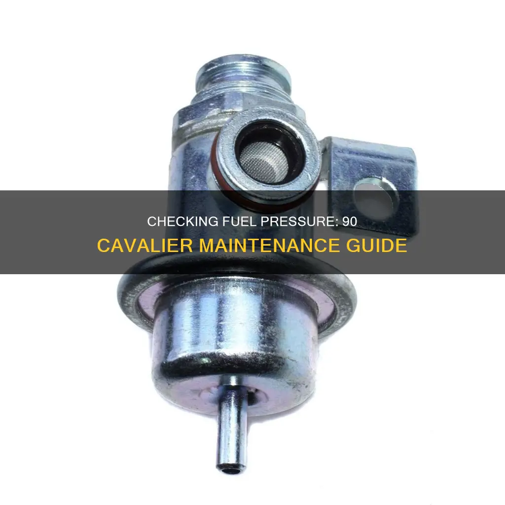 how to check fuel pressure on a 90 cavalier