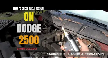 Checking Fuel Pressure: Dodge 2500 Guide