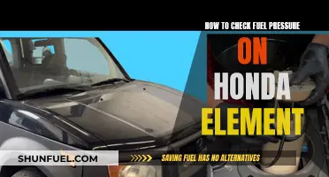 Checking Fuel Pressure: Honda Element Guide