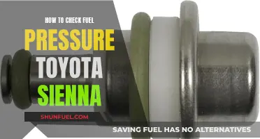 Checking Fuel Pressure in Toyota Siennas: DIY Guide