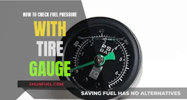 Checking Fuel Pressure: Using a Tire Gauge