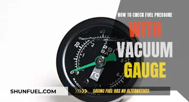 Checking Fuel Pressure: Using a Vacuum Gauge