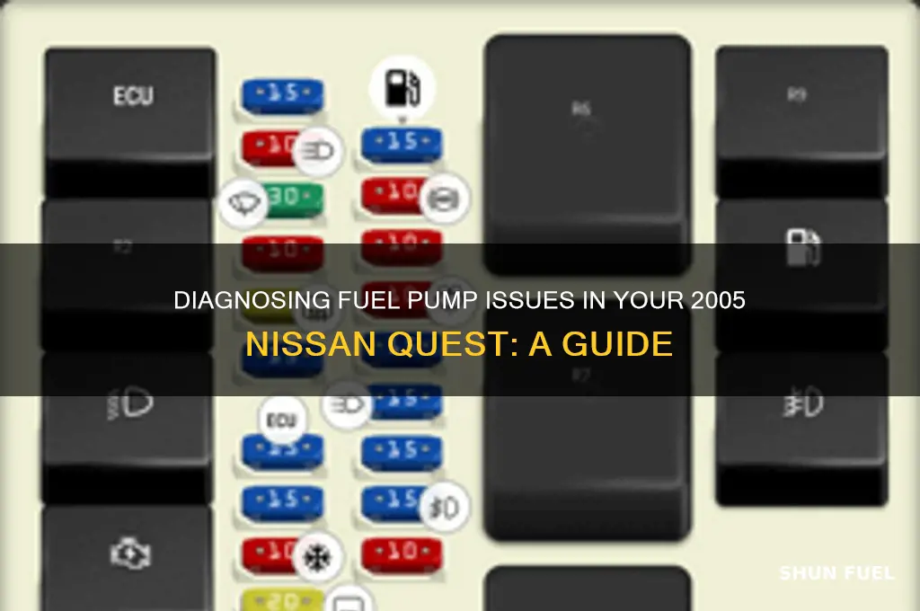 how to check fuel pump 05 nissan quest