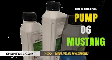 Checking Your 2006 Mustang's Fuel Pump: A Step-by-Step Guide