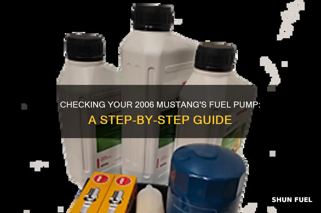 how to check fuel pump 06 mustang