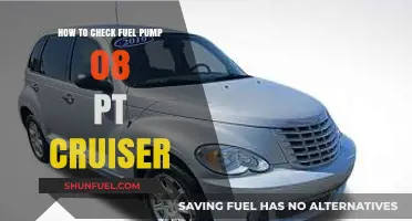 Checking Your 2008 PT Cruiser's Fuel Pump: A Step-by-Step Guide