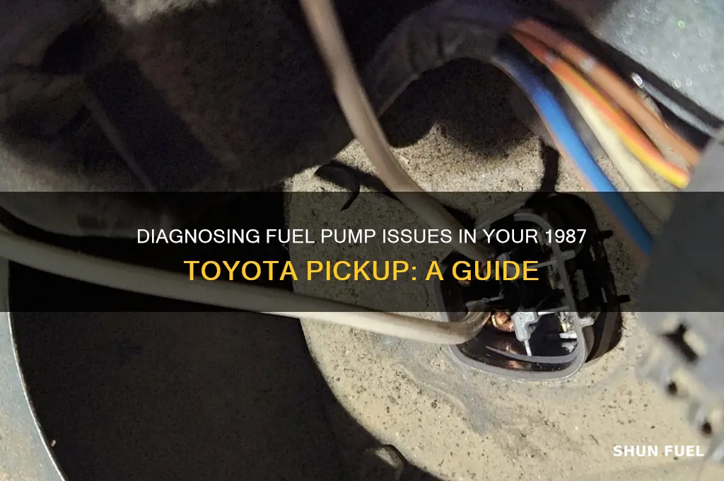 how to check fuel pump 1987 toyota pickup
