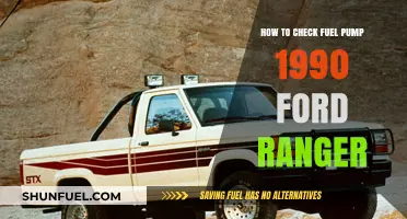 Checking Your 1990 Ford Ranger's Fuel Pump: A Step-by-Step Guide