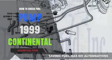 Checking the Fuel Pump in a 1999 Lincoln Continental: A Guide
