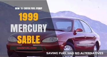 Diagnosing Fuel Pump Issues in a 1999 Mercury Sable: A Guide