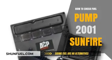 Checking Your 2001 Sunfire's Fuel Pump: A Step-by-Step Guide