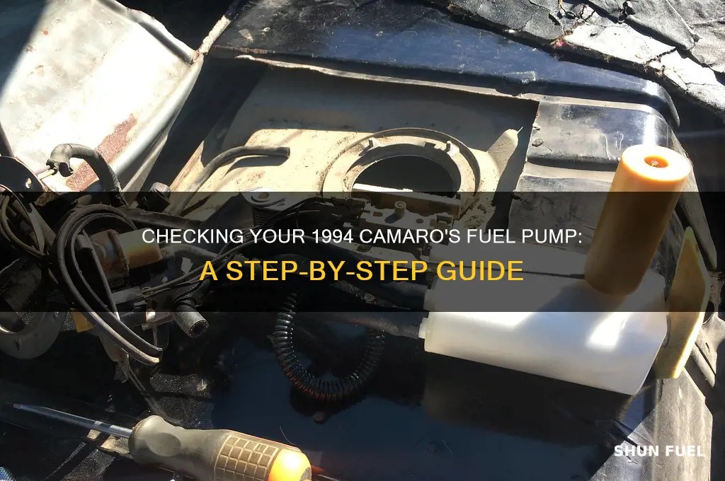 how to check fuel pump 94 camaro