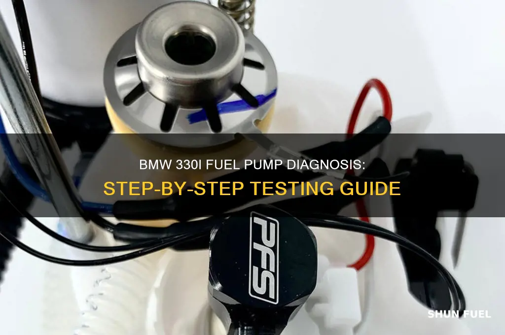 how to check fuel pump bmw 330i