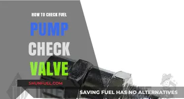 How to Check Your Fuel Pump Check Valve: A Step-by-Step Guide