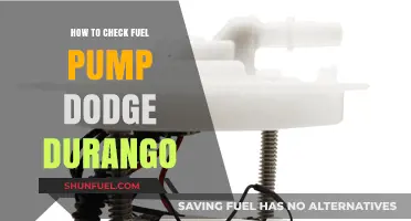 How to Check Your Dodge Durango's Fuel Pump: A Step-by-Step Guide