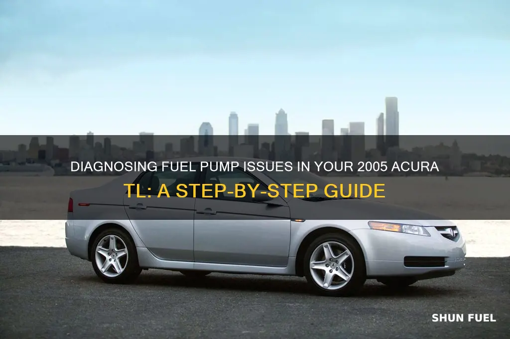 how to check fuel pump in 2005 acura tl
