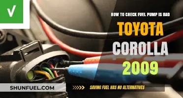 Diagnosing a Faulty Fuel Pump in Your 2009 Toyota Corolla