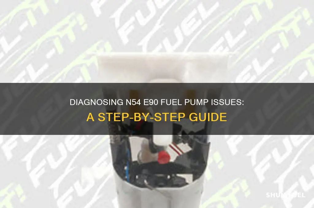 how to check fuel pump n54 e90