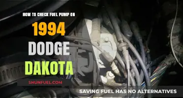 Diagnosing Fuel Pump Issues on a 1994 Dodge Dakota