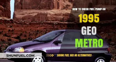 Diagnosing a Faulty Fuel Pump in Your 1995 Geo Metro