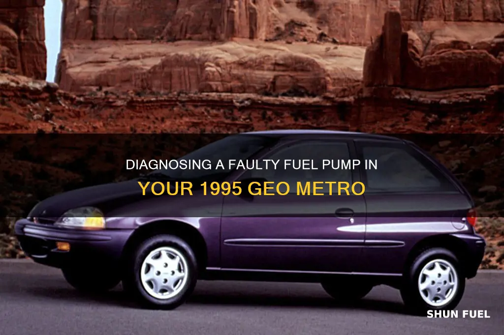 how to check fuel pump on 1995 geo metro