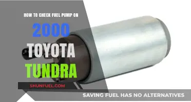 Checking Your 2000 Toyota Tundra's Fuel Pump: A Step-by-Step Guide
