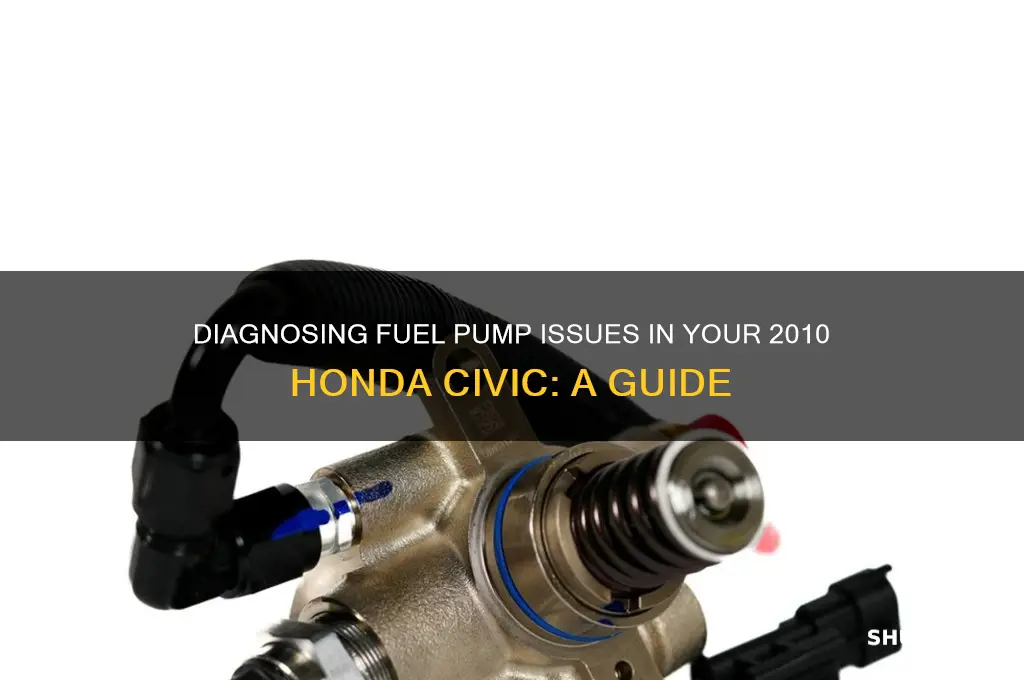 how to check fuel pump on 2010 honda civic