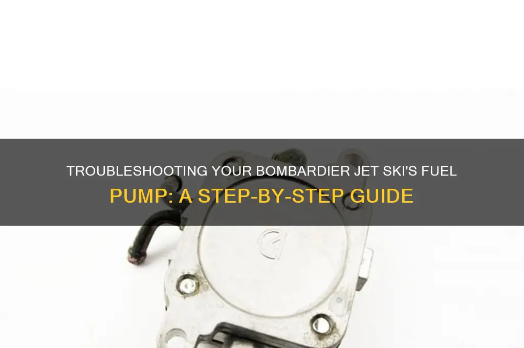 how to check fuel pump on bombardier jet ski