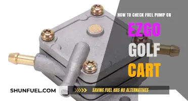 Troubleshooting Your EZGO Golf Cart: How to Check the Fuel Pump