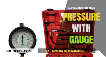 Checking Fuel Pump Pressure: A Step-by-Step Guide Using a Gauge