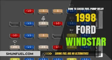 Testing Fuel Pump Relay in a 1998 Ford Windstar: Step-by-Step Guide